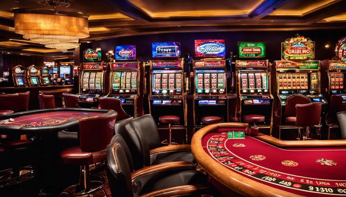 Ruang studio live dealer qatarslot dengan peralatan multi-kamera profesional